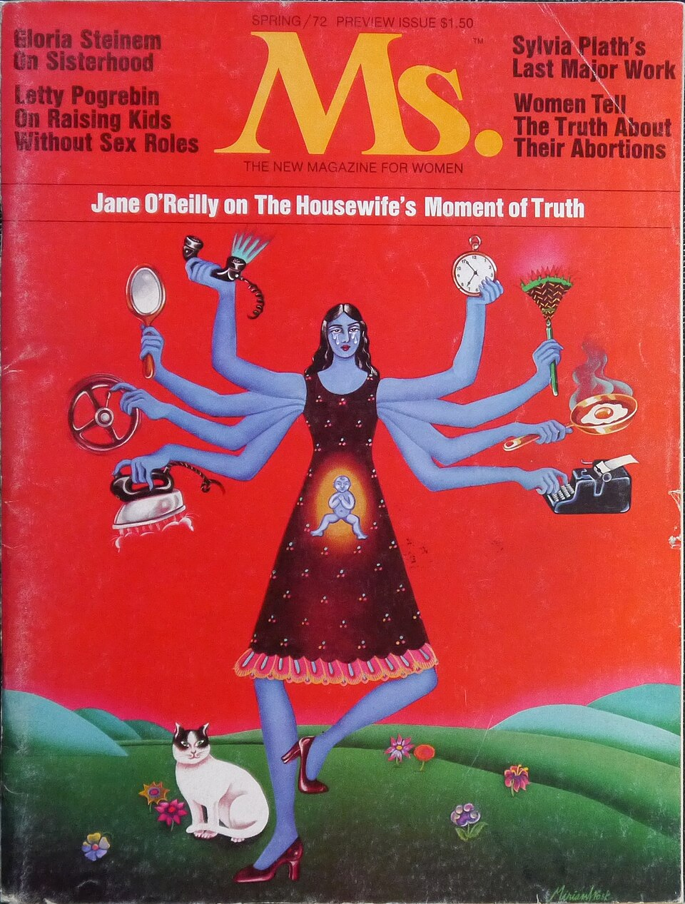 Cover of the spring 1972 issue of 'Ms.' magazine.