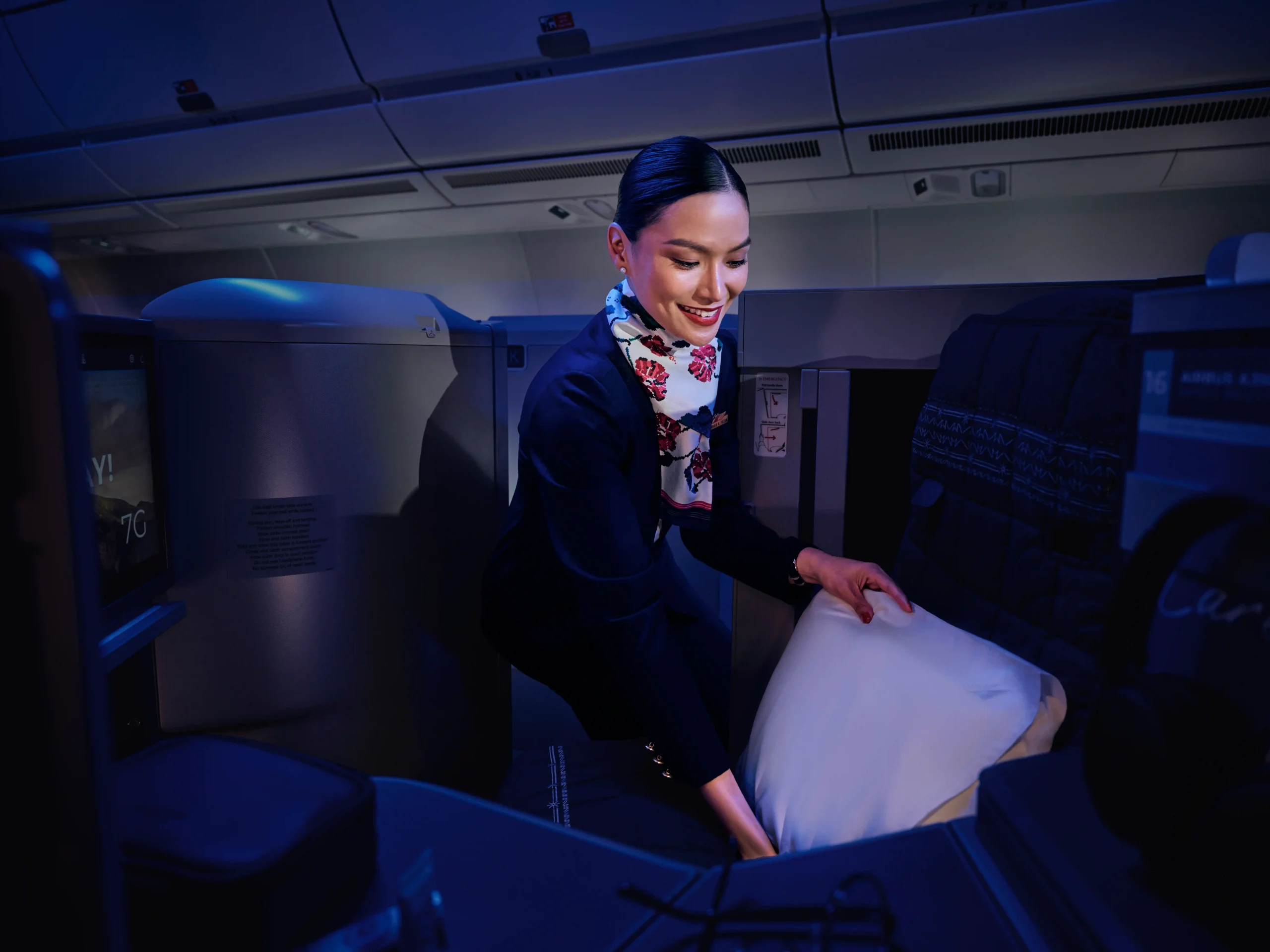 flight attendant turndown
