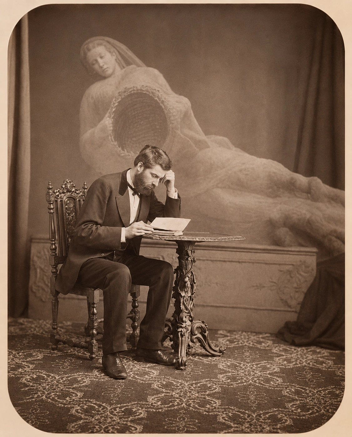 Spirit photograph by Édouard Isidore Buguet When is ghosting okay text