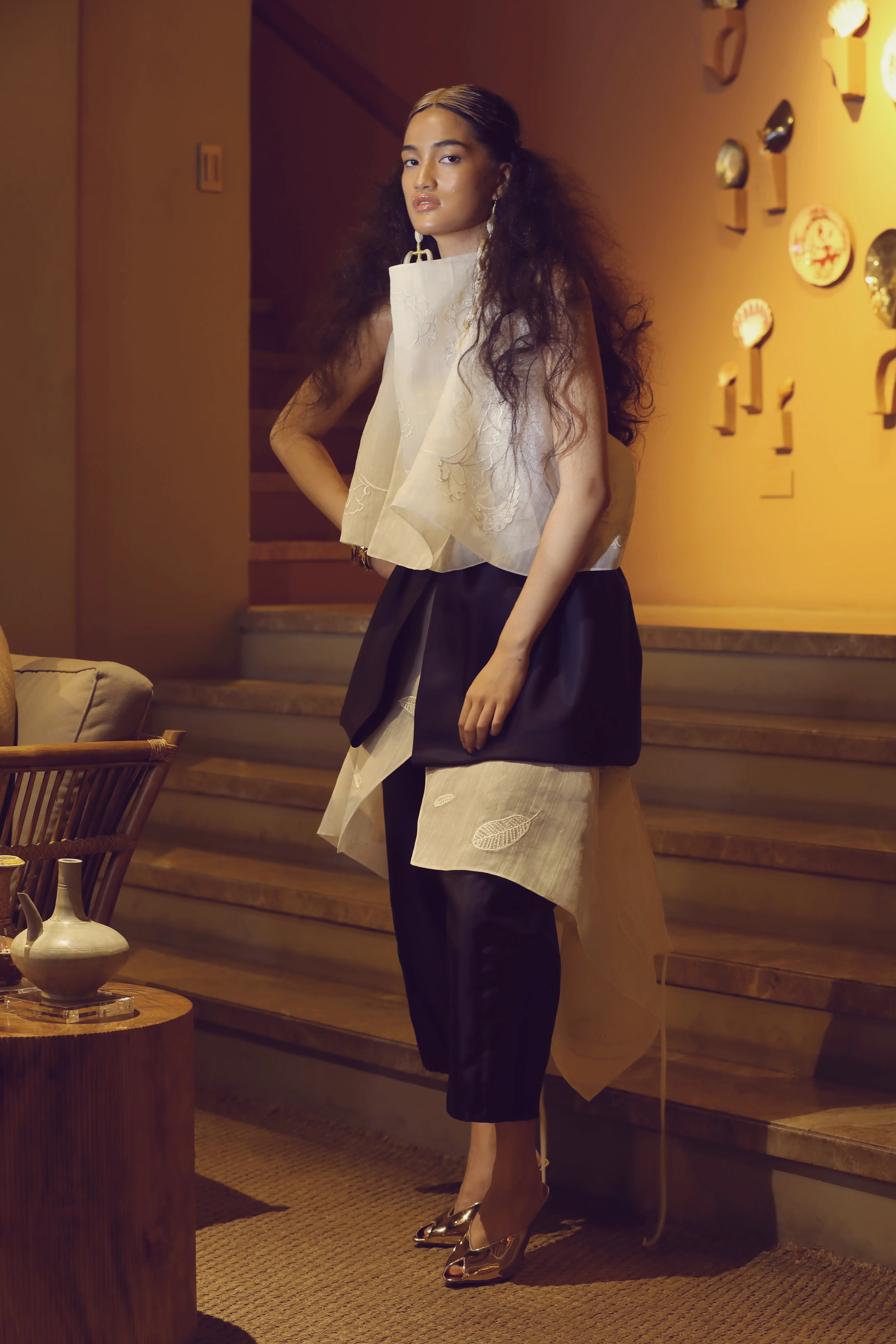 Pieces from the Filipino Luxe collection by Dennis Lustico holiday pop-up Power Plant Mall