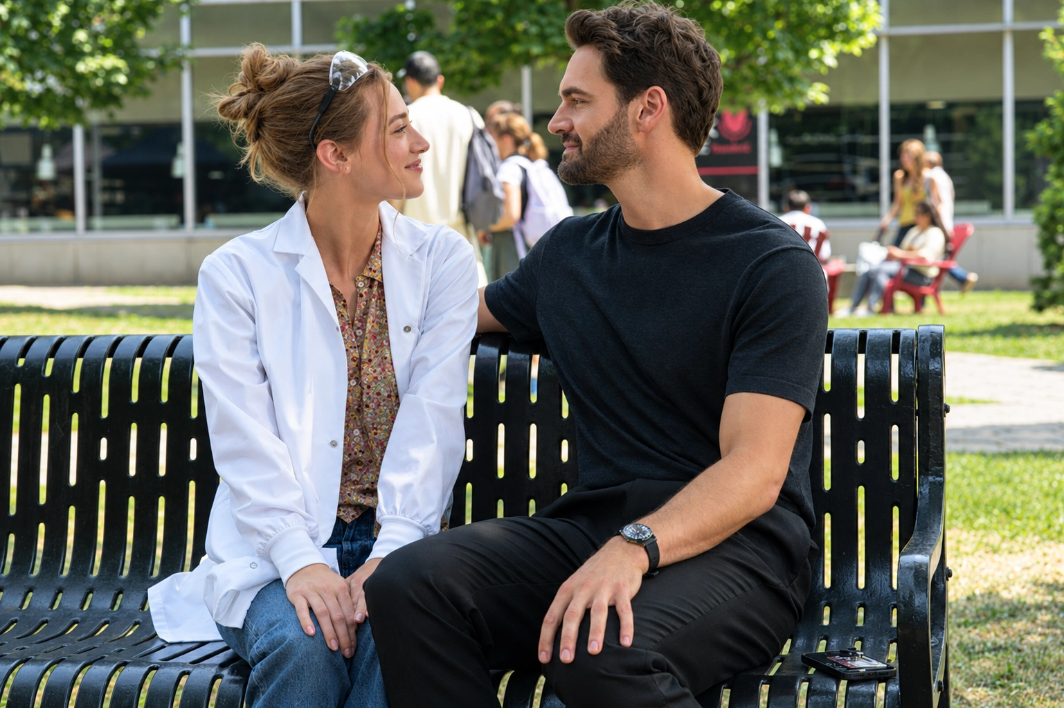Lili Reinhart as Olive Smith and Tom Bateman as Dr. Adam Carlsen in Prime Video's The Love Hypothesis (2026) film review