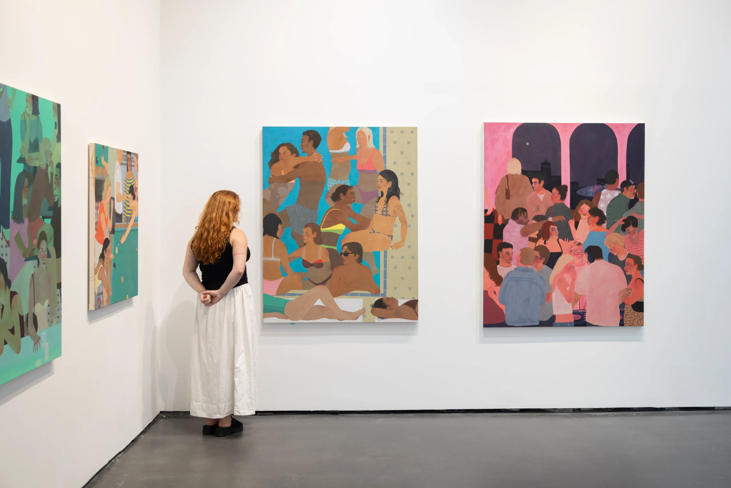 Raya Simpao's works on view at the No Place group exhibition that ran throughout August at Silverlens New York