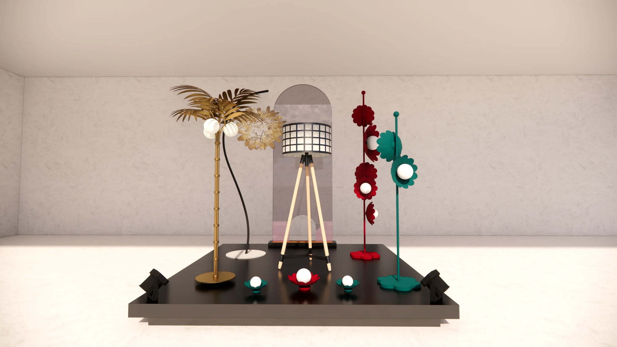 A few of the exhibitors at this year's summit: JB Woodcraft, Vito Selma, and Venzon lighting PIID