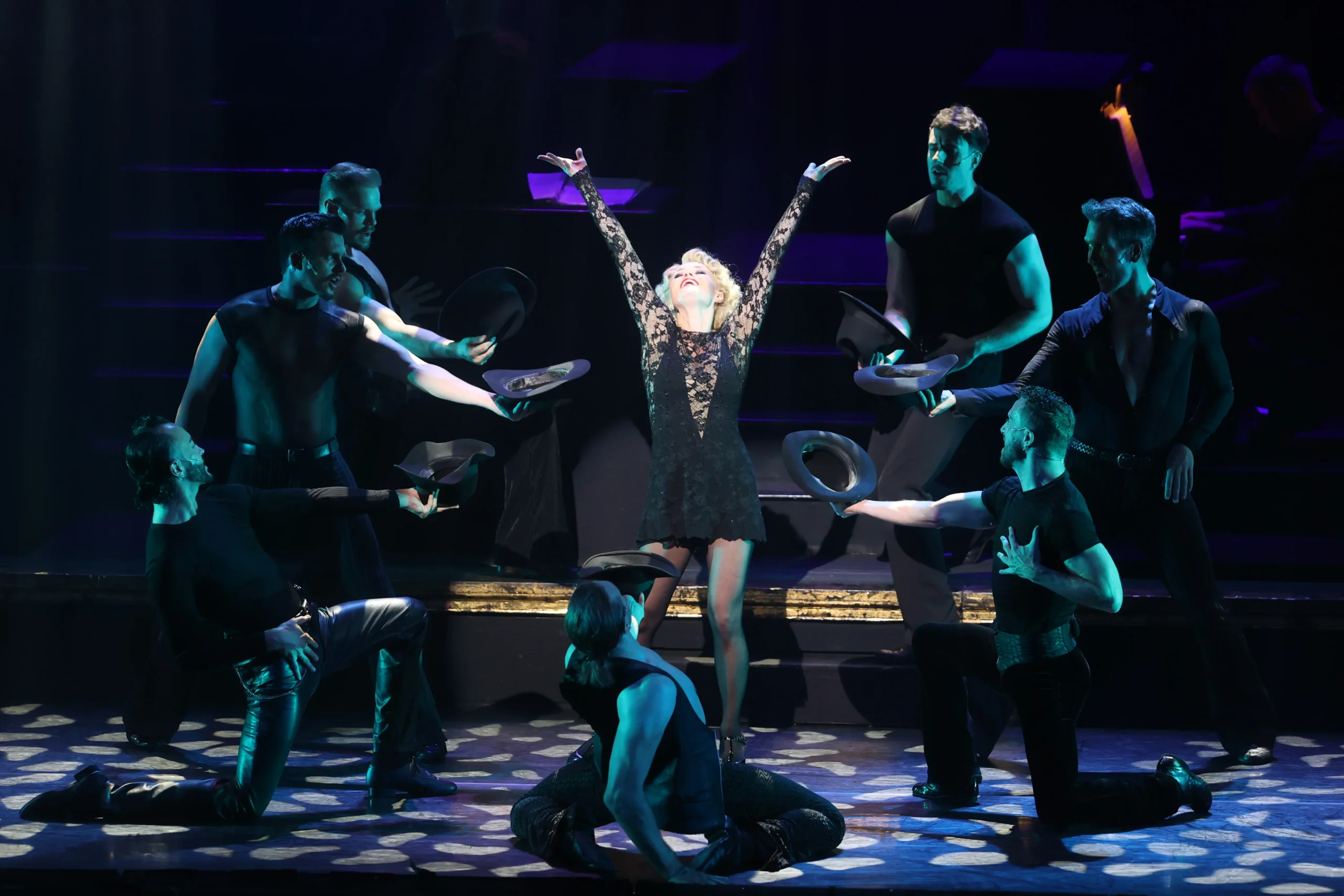 Roxie with ensemble Chicago The Musical Manila GMG Productions