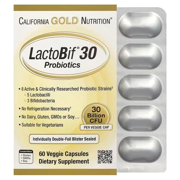 California Gold Nutrition LactoBif® Probiotics iHerb Singles’ Day Early Access