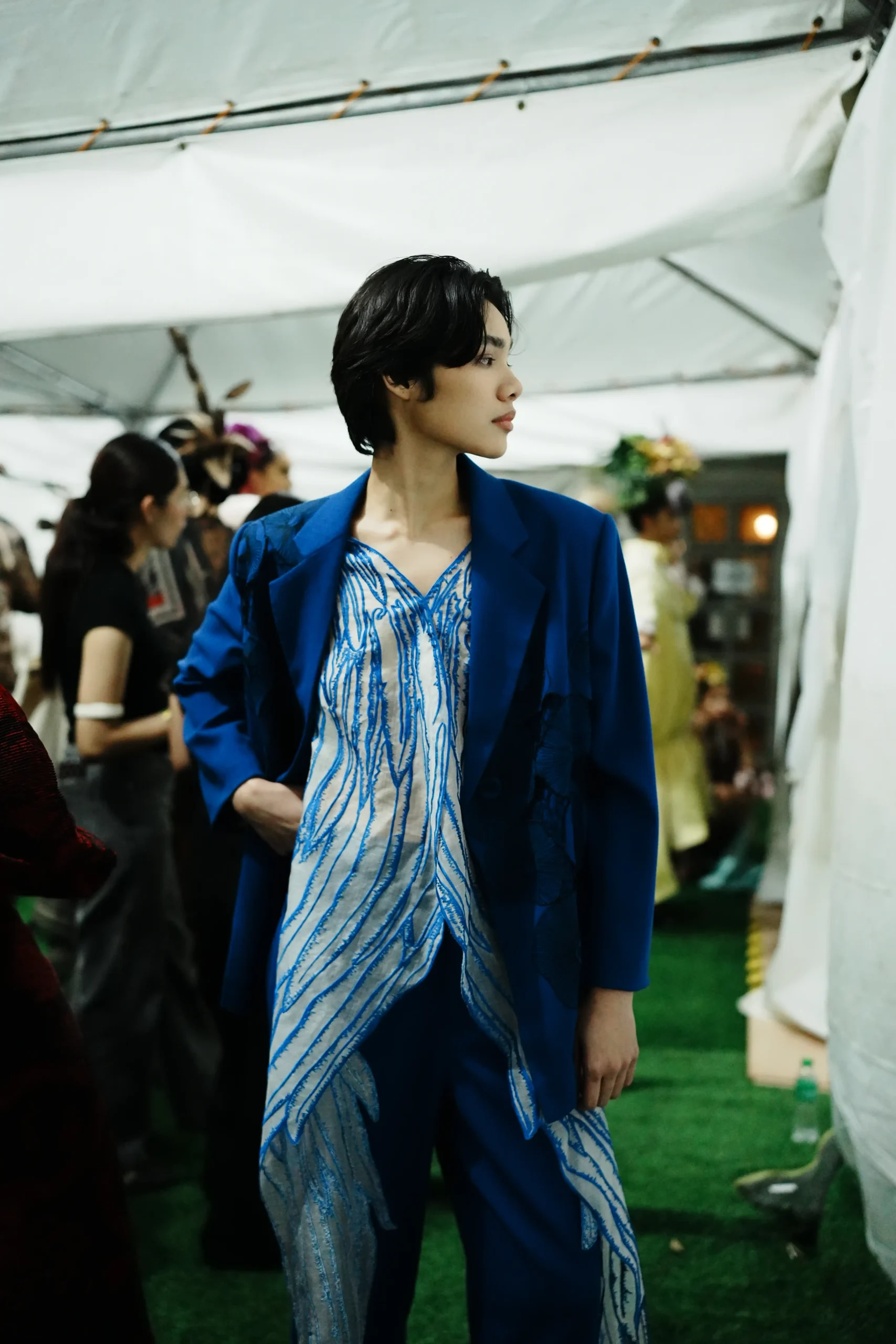 Backstage with Kelvin Morales' Celsius collection