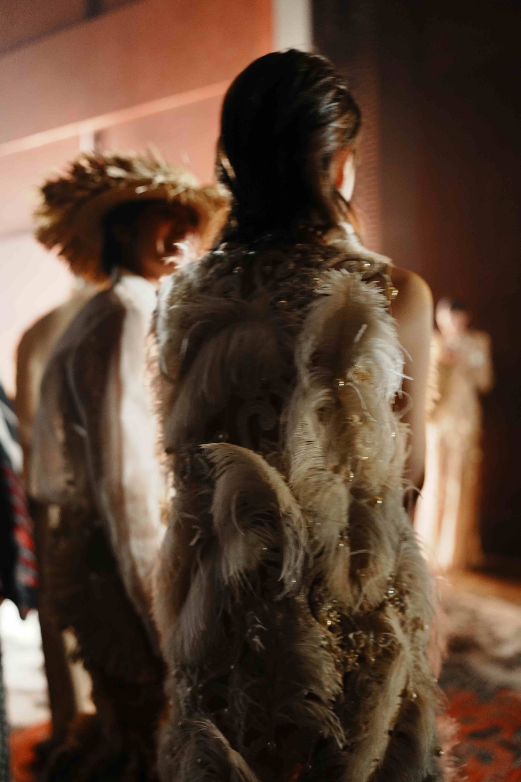Backstage at the Fashion Week Asia 2026 Gala. Models prepare for Archivo by Rajo Laurel