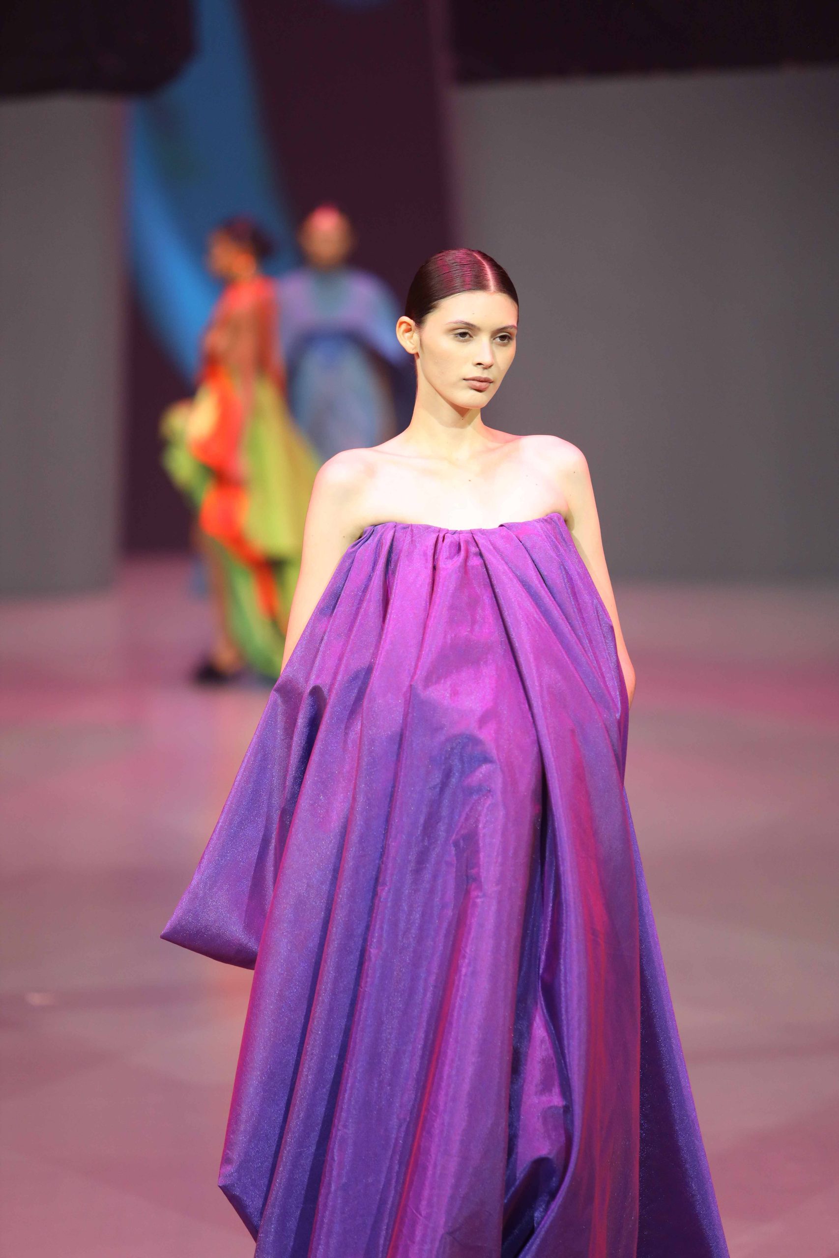 A heliotrope dress by Rajo Laurel,