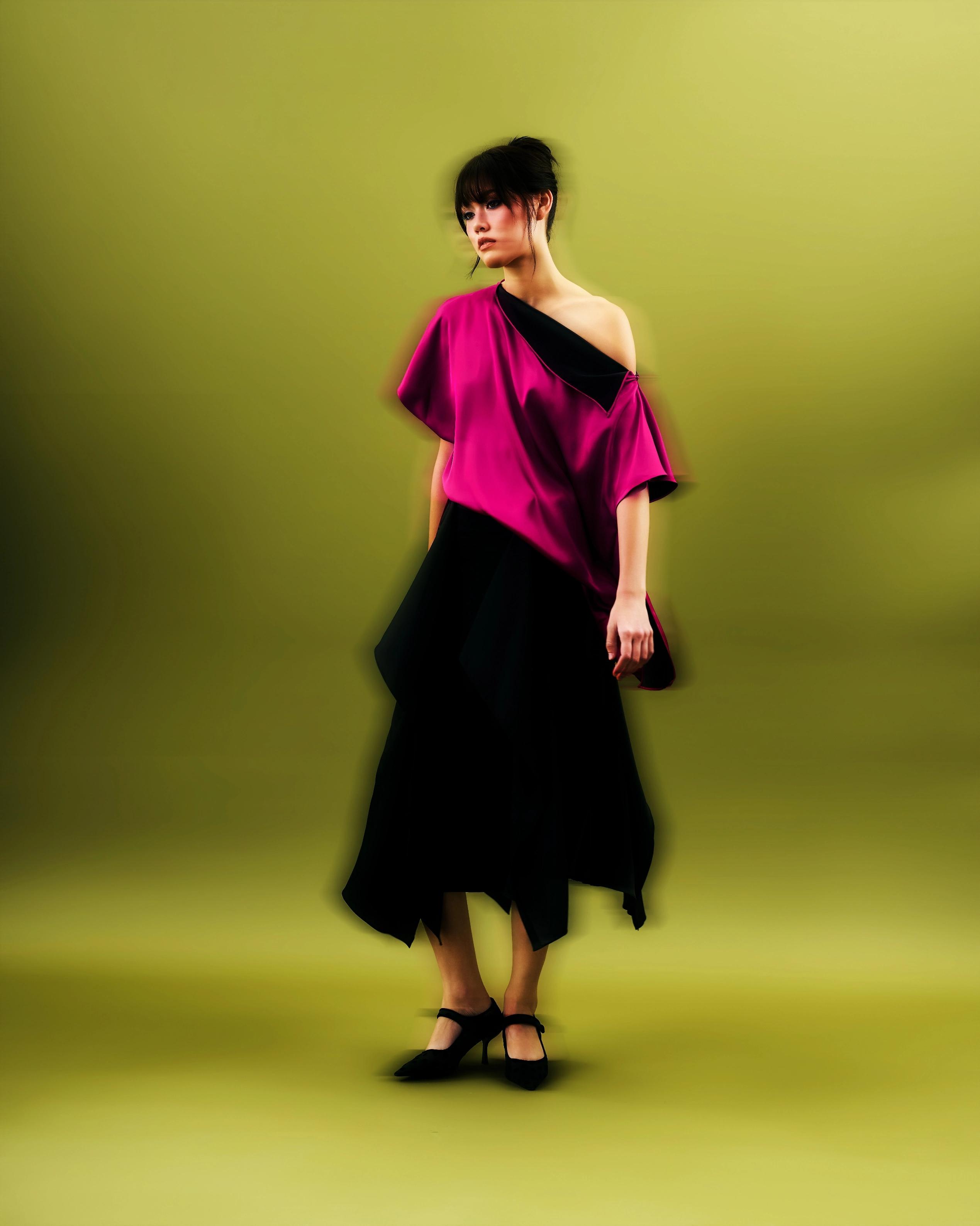 fuschia top