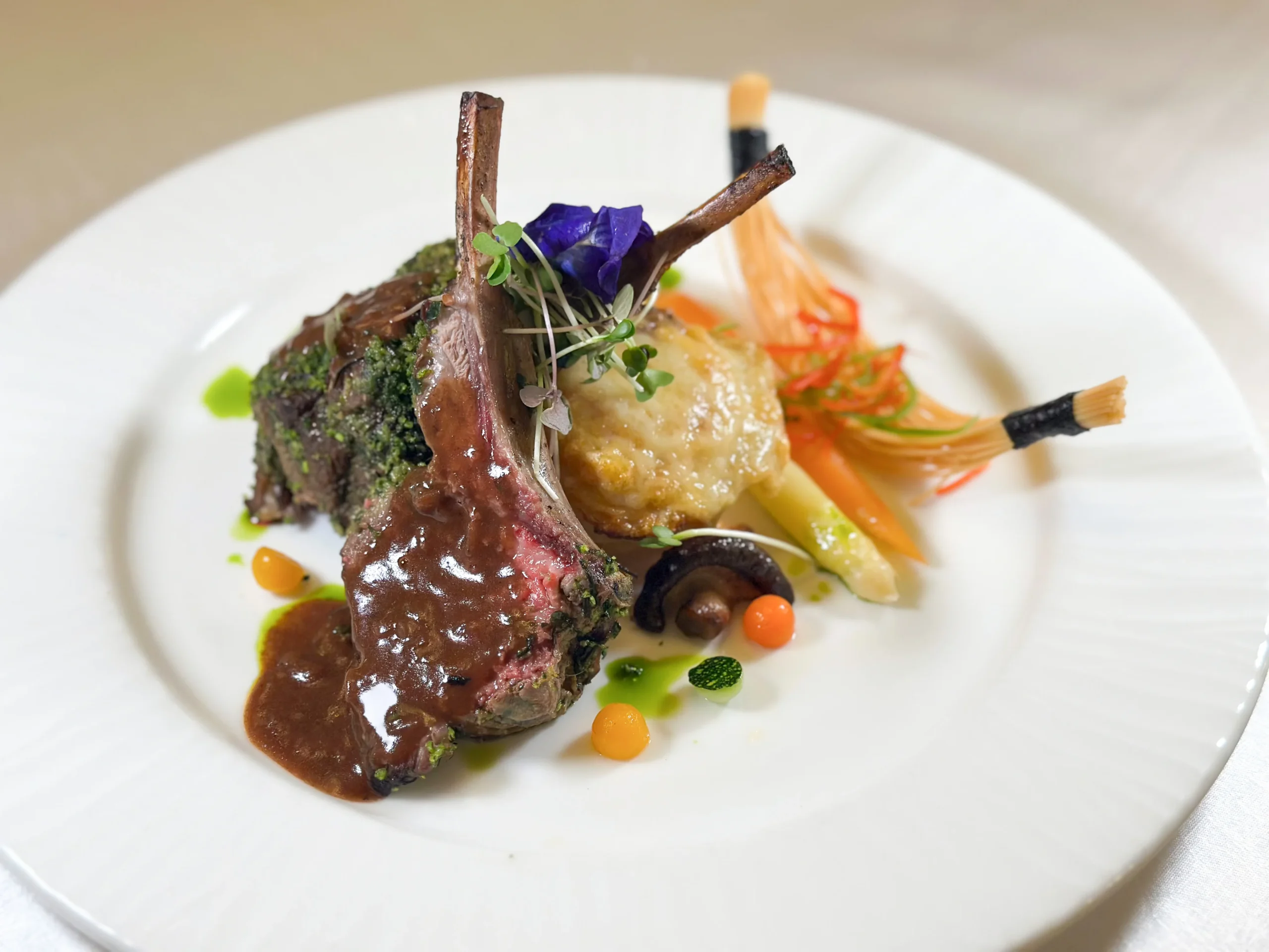 Roast Lamb Rack The Manila Hotel Champagne Room New Dishes À La Carte Menu