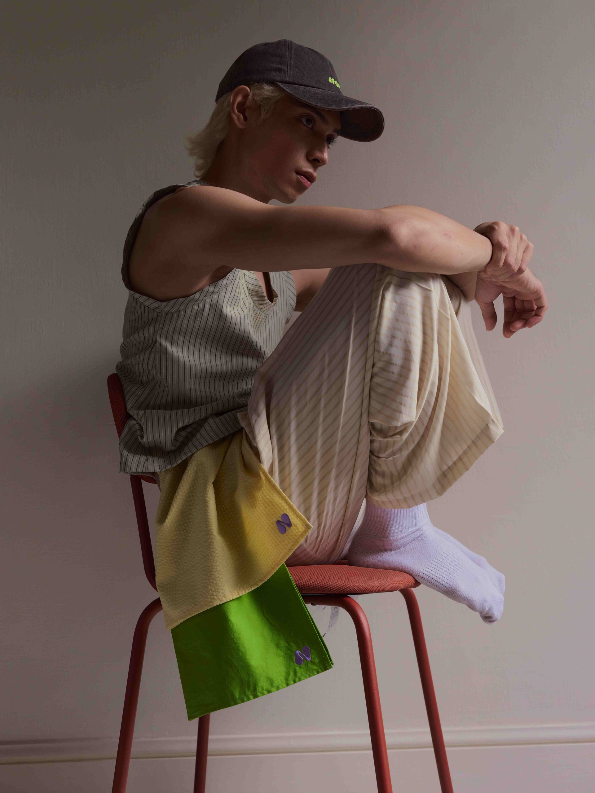Tank, Pants, Cap, and Scarf from Land of Nod's latest collection