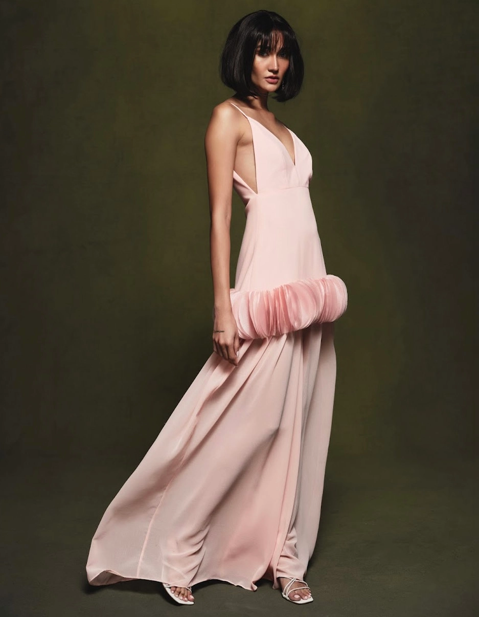 Mark Bumgarner Holiday 2026 pink dress 